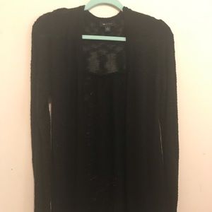 Large Black cardigan with lace
